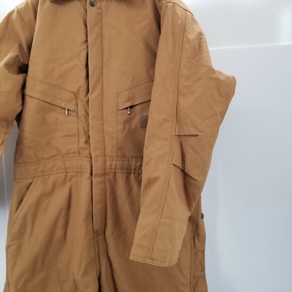 Schmidt 40-42 Overalls Coveralls Insulated Brown Medium short - Picture 6 of 15
